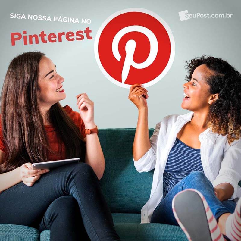 Siga nossa página no Pinterest