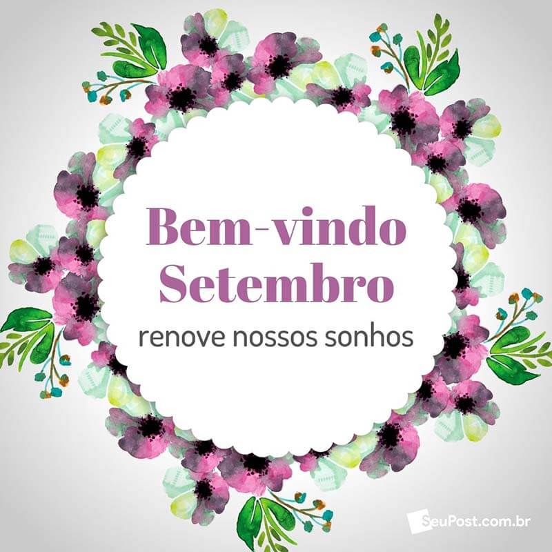 Bem-vindo setembro