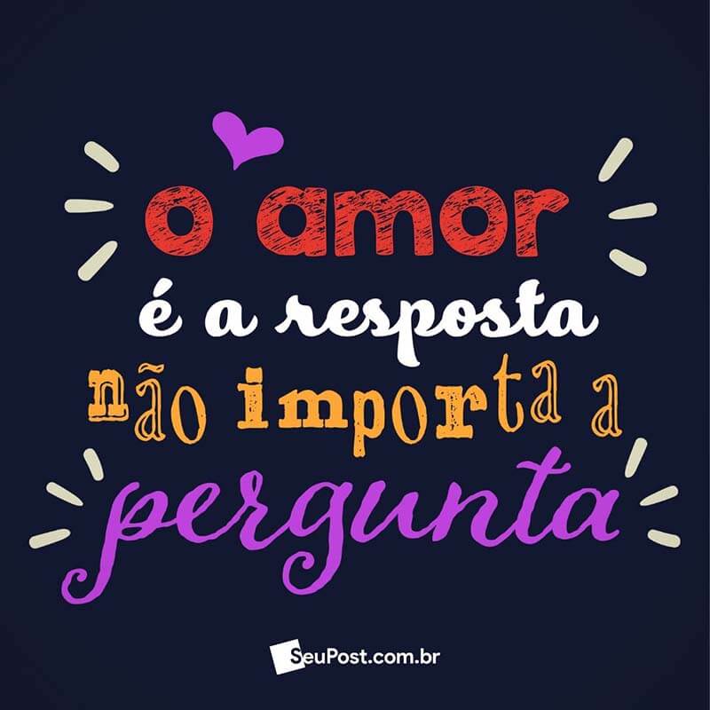 O amor é a resposta