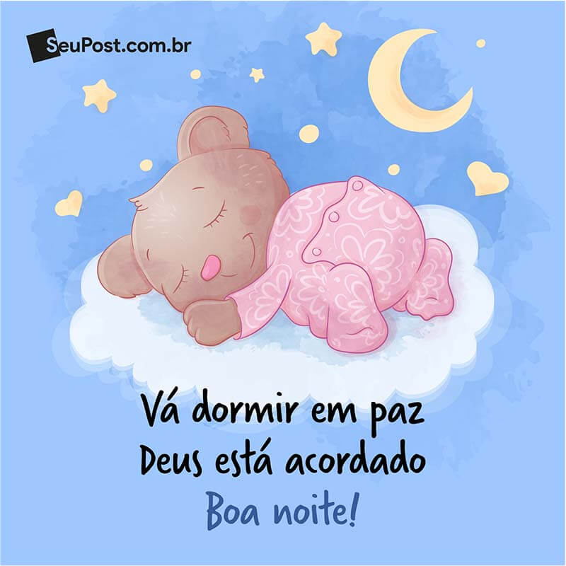 dormir em paz - mensagens de boa noite fofas